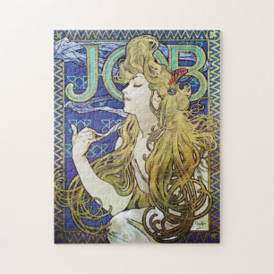 Art Nouveau Poster by Alphonse Mucha - Job Girl Jigsaw Puzzle