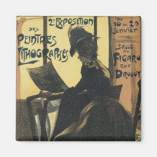 Art Nouveau Poster Magnets - Lithographs