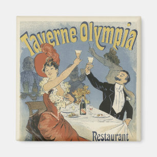 Art Nouveau Poster Magnets - Restaurant