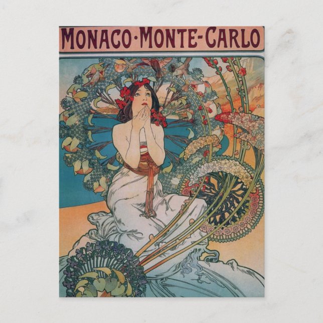 Art Nouveau Poster Postcard (Front)