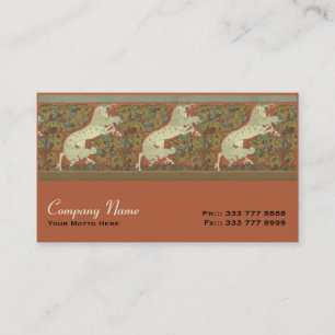 Art Nouveau Prancing Horse - Customise Business Card