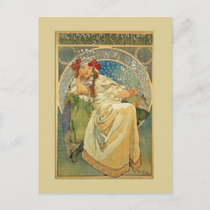 Art Nouveau Princess Postcard