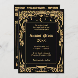 Art Nouveau Prom Invitation