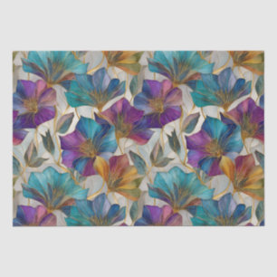 Art Nouveau purple clematis Tissue Paper