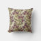 Art Nouveau Purple Thistle Flower Pillow