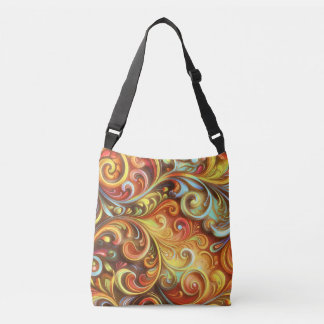 Art Nouveau: Radiant Baroque twirls  Crossbody Bag
