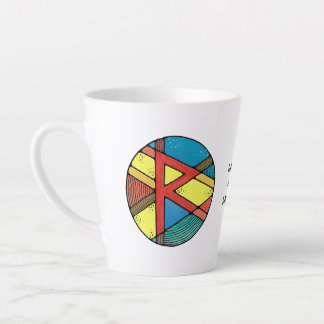 Art Nouveau Raidho Rune Latte Mug – BALANCE!