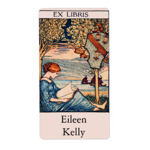 Art Nouveau Reading Woman