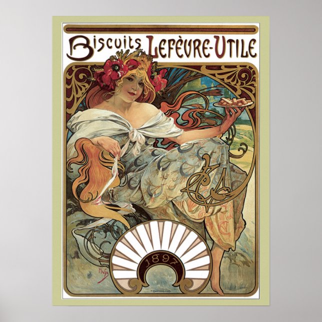 Art Nouveau Retro Poster 18x24 (Front)