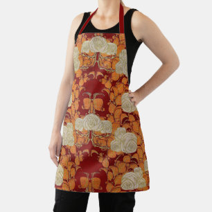 Art Nouveau Roses Apron