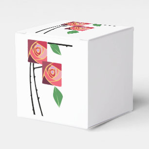Art nouveau roses favour box