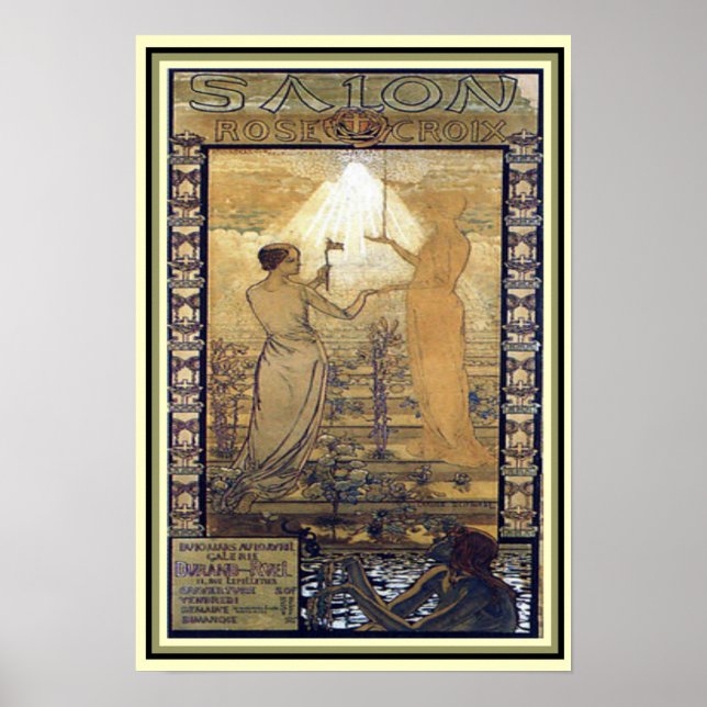 Art Nouveau "Salon de la Rose Croix" Print 13 x 19 (Front)