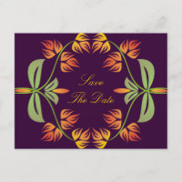 Art Nouveau Save The Date Postcards