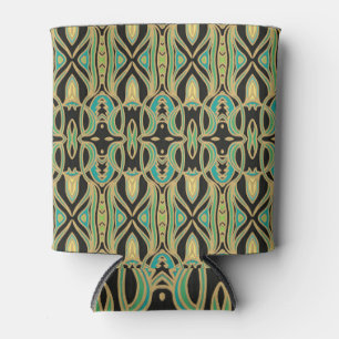 Art Nouveau Seamless Ornament Design Can Cooler