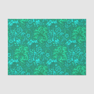 Art Nouveau Seaweed Floral, Turquoise and Aqua Tissue Paper