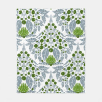 Art Nouveau Slate &Green-Vintage Floral Scallop