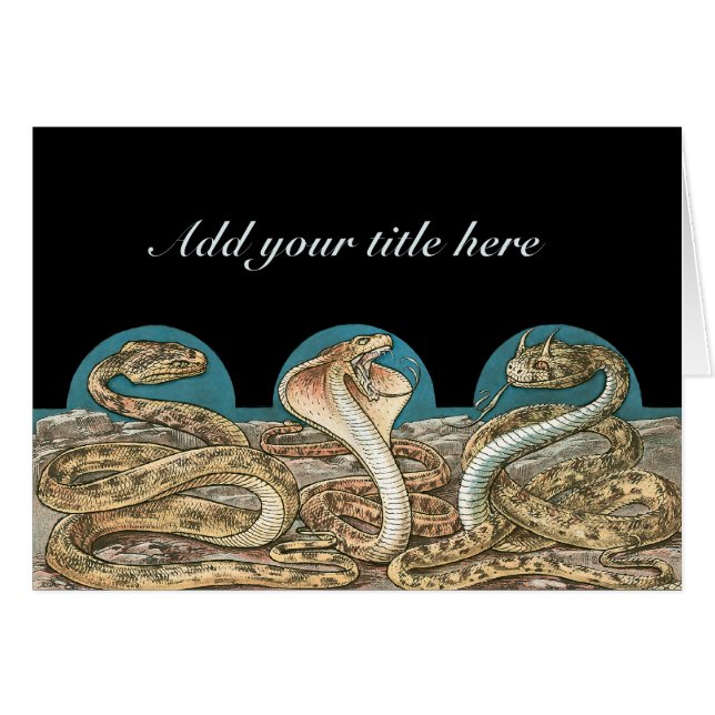 Art Nouveau Snake Trio (Front Horizontal)