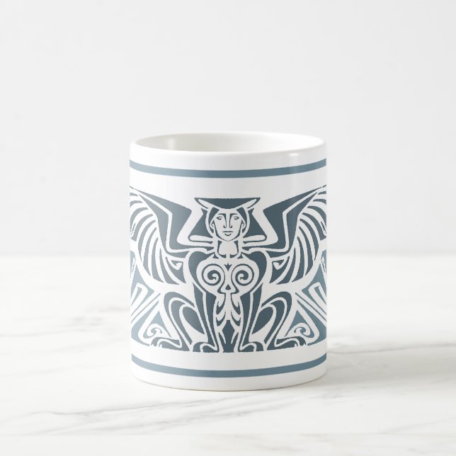 Art Nouveau Sphinx Coffee Mug (Center)