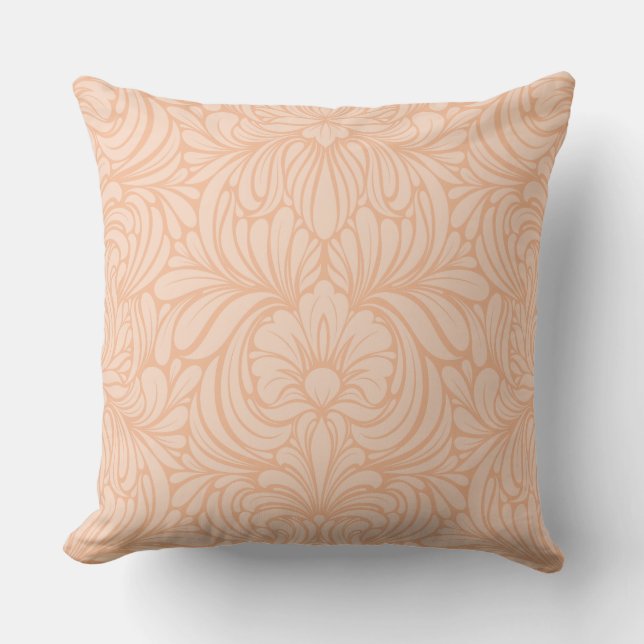 Art Nouveau Spirit Peach on Peach Cushion (Front)