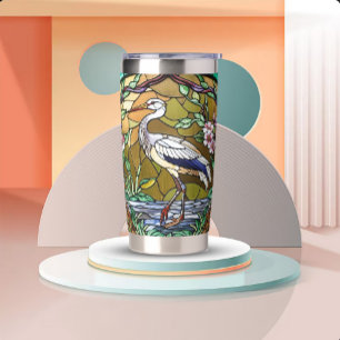 Art Nouveau Stained Glass Look Insulated Tumbler