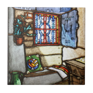 Art Nouveau Stained Glass Windows - Tile