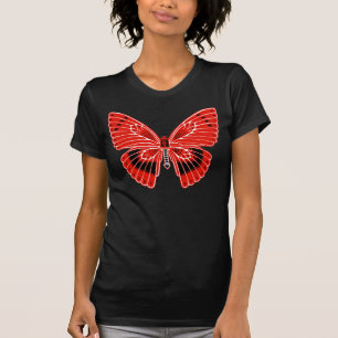 Art Nouveau Style Butterfly Red T-Shirt