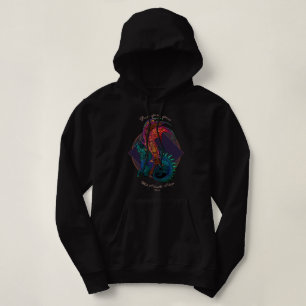 Art Nouveau Style Dragon Coloured Hoodie