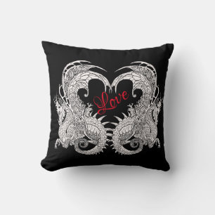 Art Nouveau style Dragon Cushion