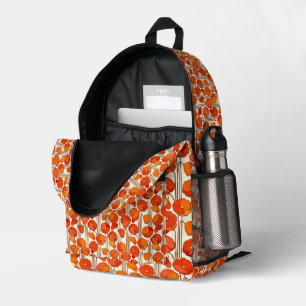 Art Nouveau Style Poppies Backpack #3