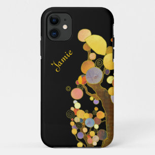 Art Nouveau Style Trees Personalised iPhone 5 Case