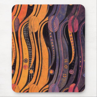 Art Nouveau Stylised Tulips - Mousepad