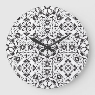 Art Nouveau: Stylised Vintage Elements Large Clock