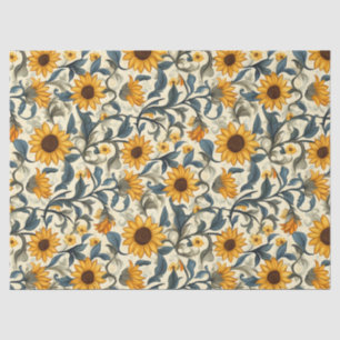 Art Nouveau Sunflower Tissue Paper – 10lb, 17"x23"