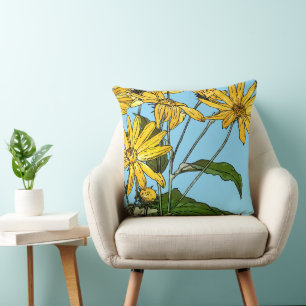 Art Nouveau Sunflowers Cushion