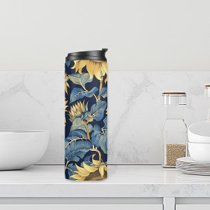 Art Nouveau Sunflowers Thermal Tumbler