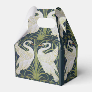 Art Nouveau Swans Pattern: Walter Crane Swan Print Favour Box