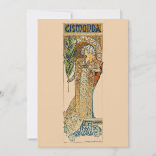 Art Nouveau Thank You Card