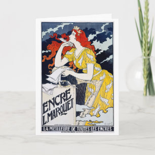 Art Nouveau Thank You Card