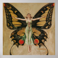 Art Nouveau "The Flapper" Frank Xavier Leyendecker