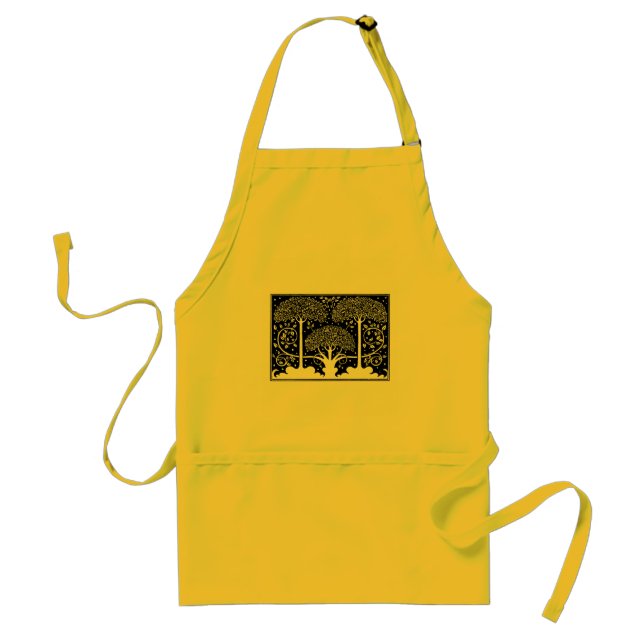 Art Nouveau Tree Beardsley Pattern Standard Apron (Front)