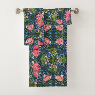 Art Nouveau Tulip Garden Bath Towel Set