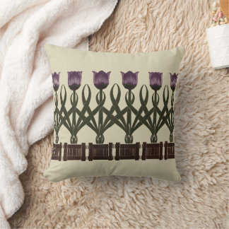 Art Nouveau Tulips Cushion
