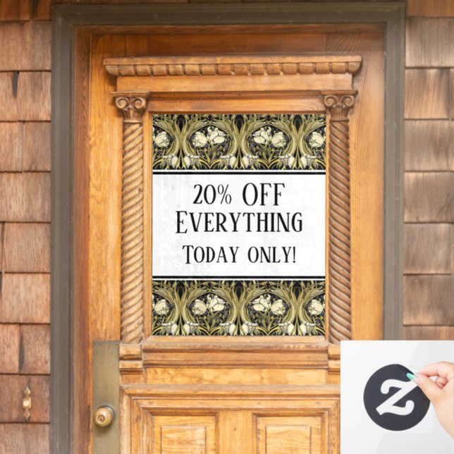 Art Nouveau Tulips Customisable (Home Door)