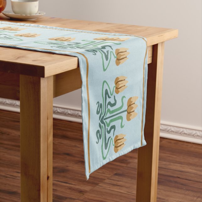 Art Nouveau Tulips Table Runner (In Situ)