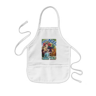 art nouveau vintage apron