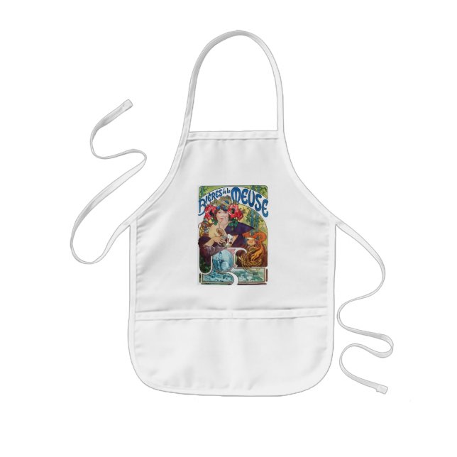 art nouveau vintage apron (Front)