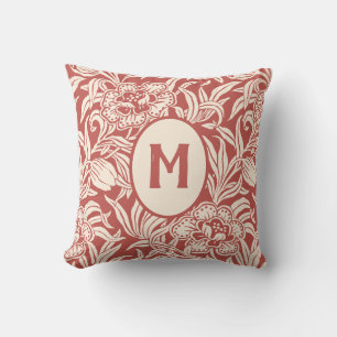 Art Nouveau Vintage Botanical Floral Pattern  Cushion