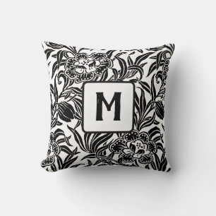 Art Nouveau Vintage Botanical Floral Pattern  Cushion
