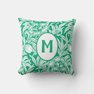 Art Nouveau Vintage Botanical Floral Pattern Cushion