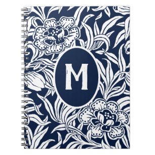Art Nouveau Vintage Botanical Floral Pattern Notebook